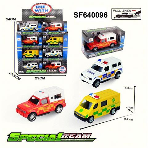 1:43合金回力警车(24只/盒)